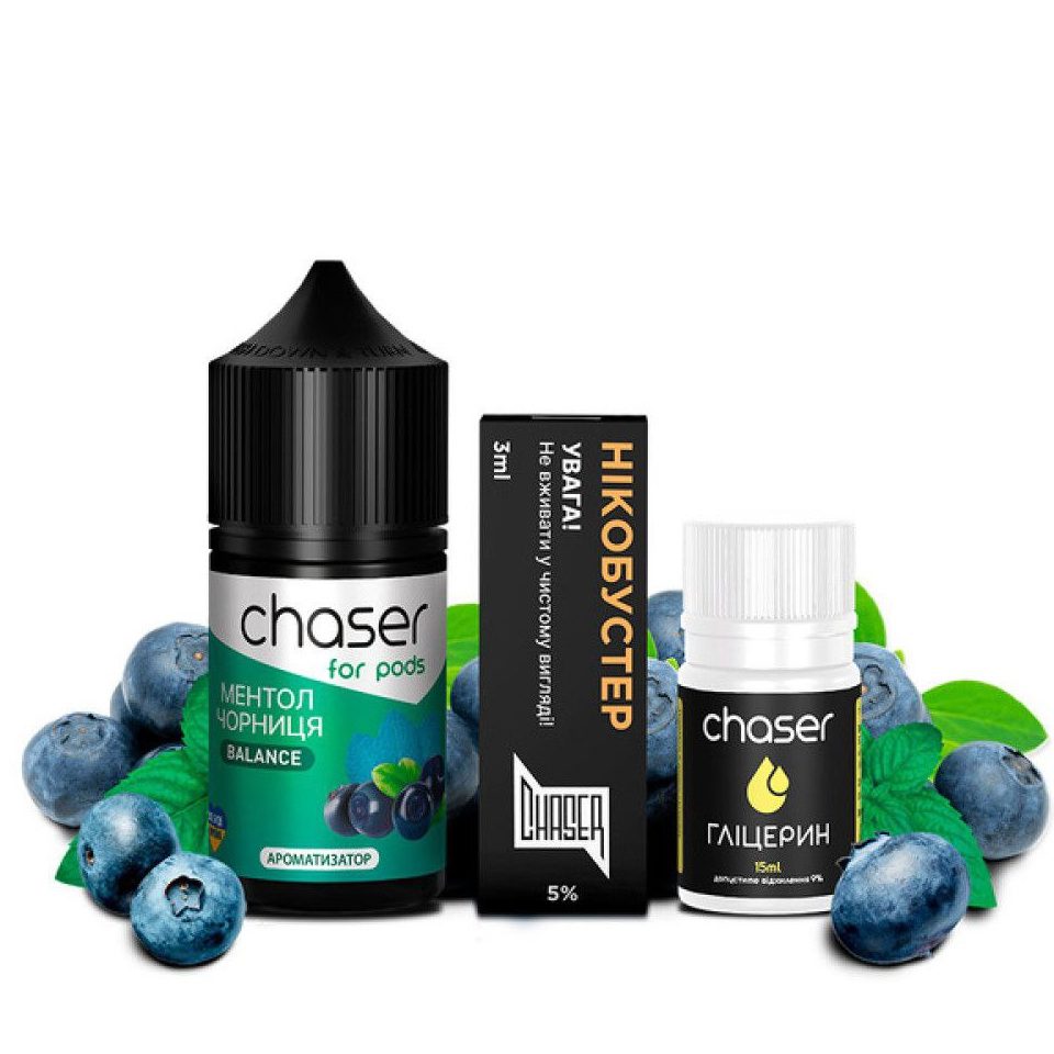 CHASER 30ml Чорниця Ментол
