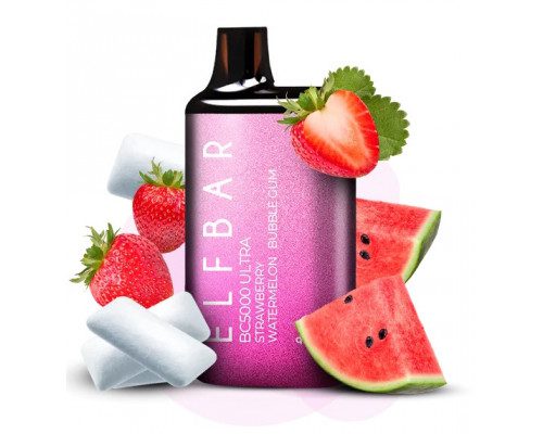 Elf bar BC5000 ultra Strawberry Watermelon Bubblegum