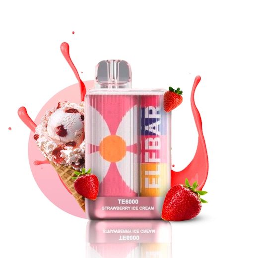 Elf Bar TE6000 Strawberry Ice Cream