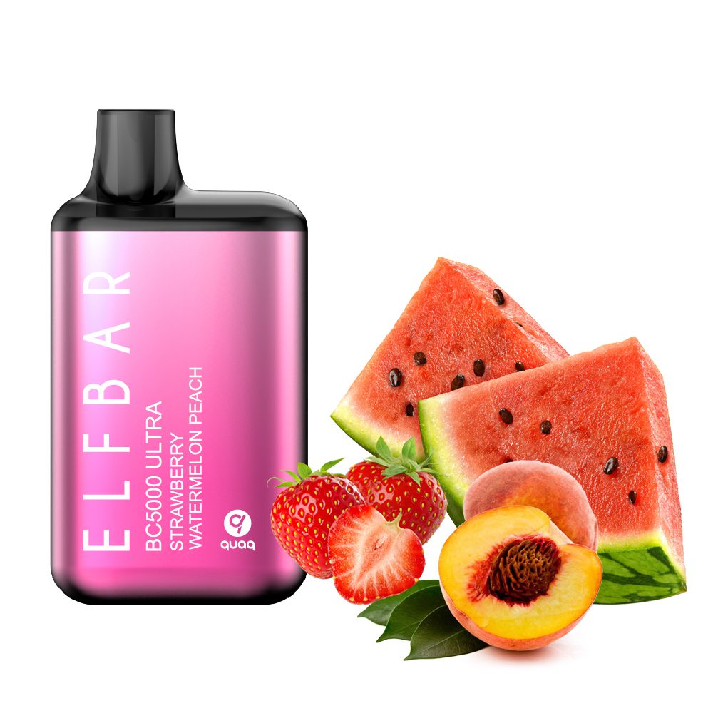 Elf bar BC5000 ultra Strawberry Watermelon Peach