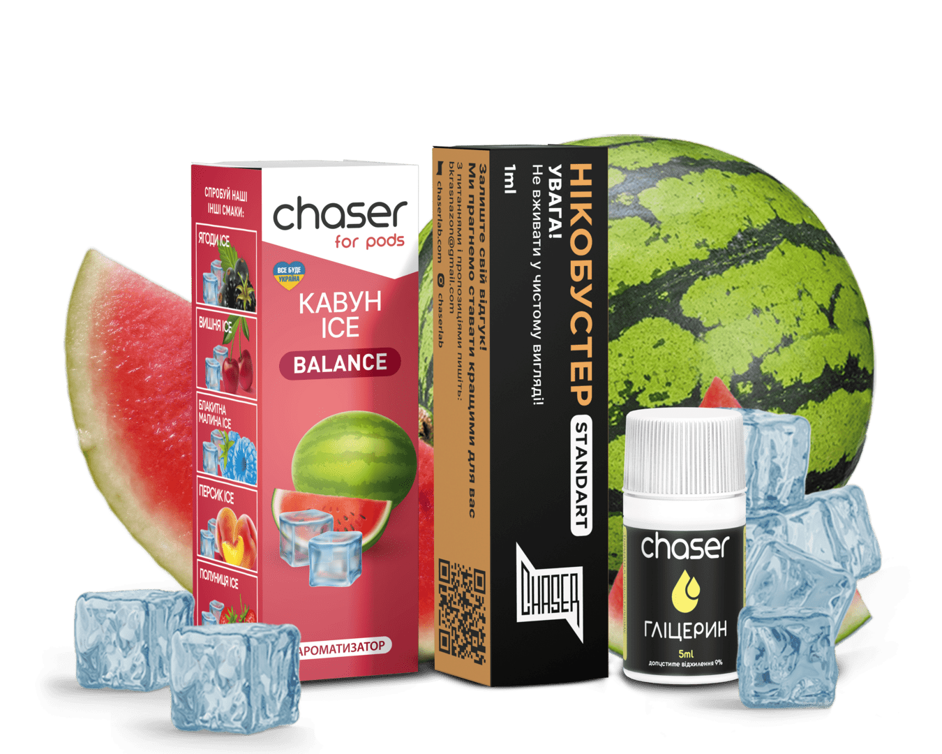 СHASER 10ml Кавун ice