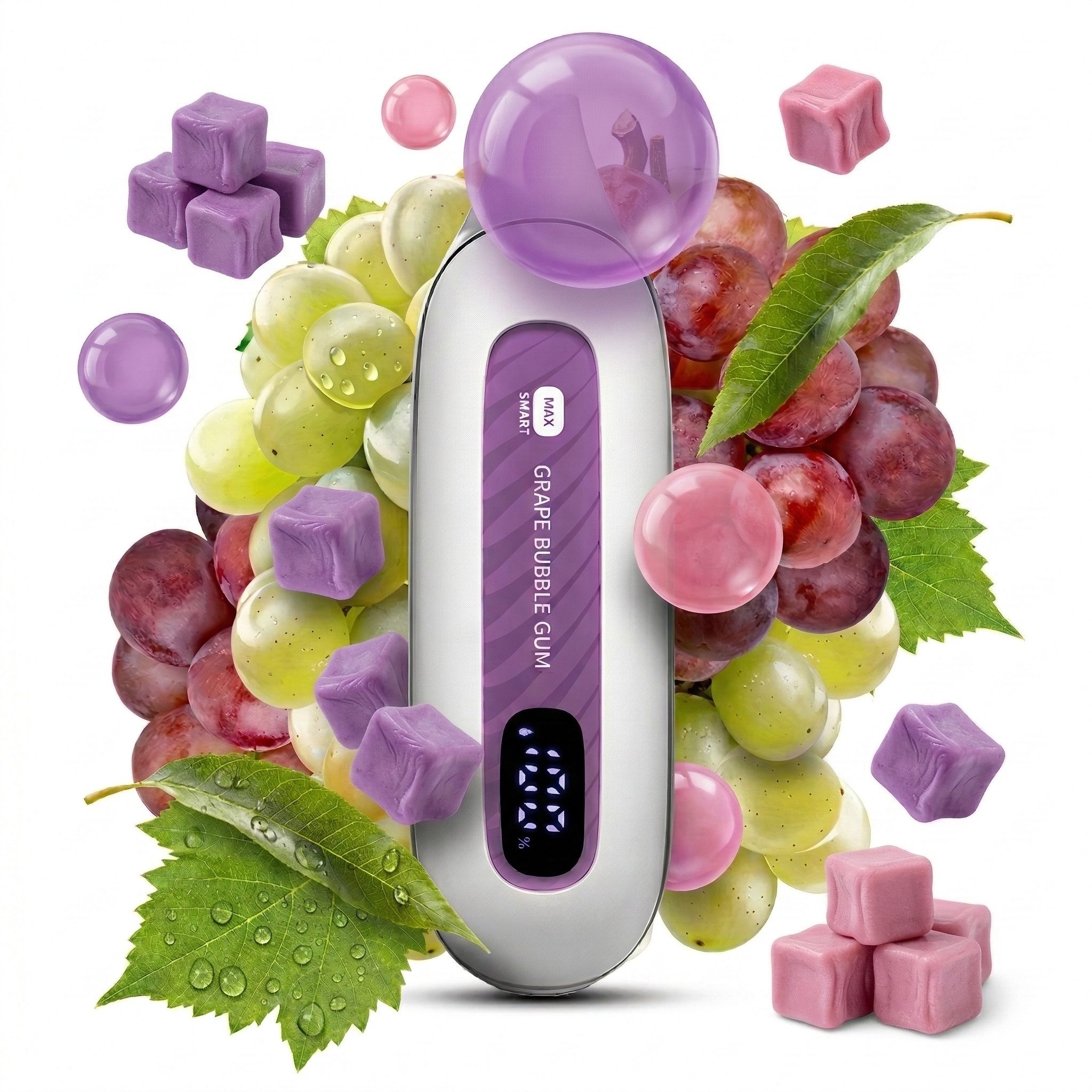 FLONQ Max 12000 Grape Bubble Gum