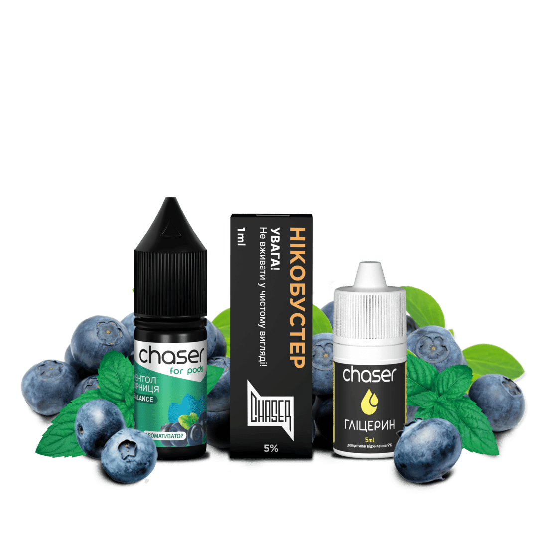 СHASER 10ml Ментол Чорниця