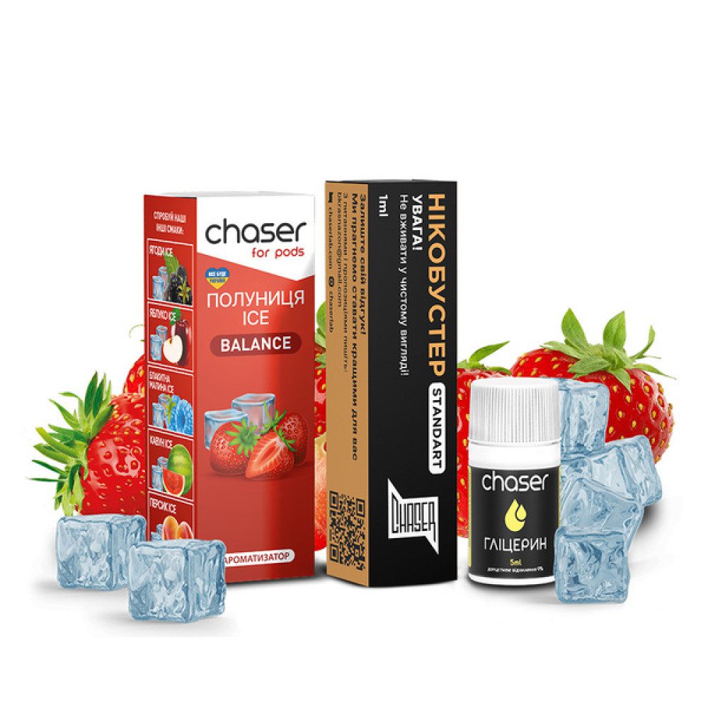 СHASER 10ml Полуниця ice