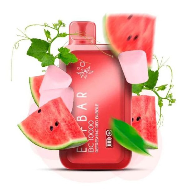 ELF BAR BC10000 Refreshing Red Bubble Watermelon Bubble Gum (М'ятна Жувальна Гумка з Кавуном)