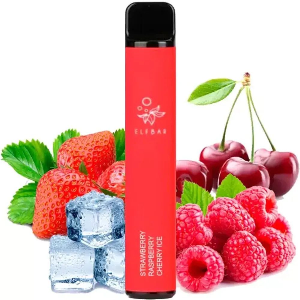 Elf Bar 1500 Strawberry Raspberry Cherry ice