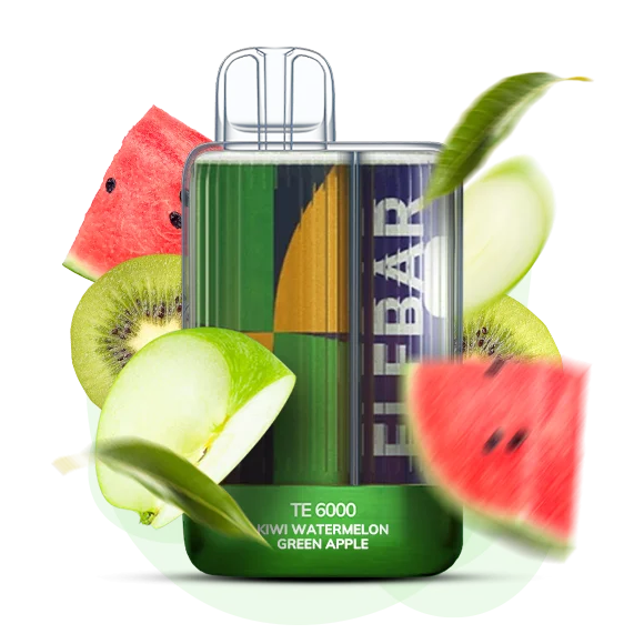 Elf Bar TE6000 Kiwi Watermelon Green Apple