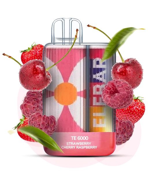 Elf Bar TE6000 Strawberry Cherry Raspberry